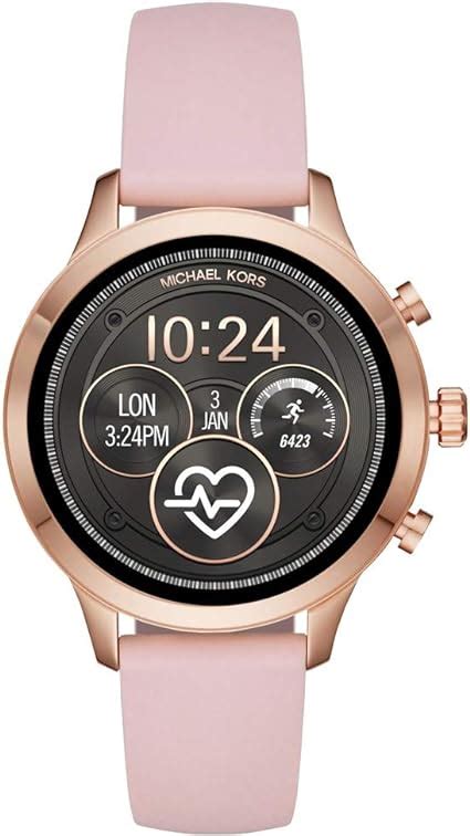 michael kors damen-smartwatch mit silikon armband mkt5048 runtastic|Women's Smartwatches & Bands .